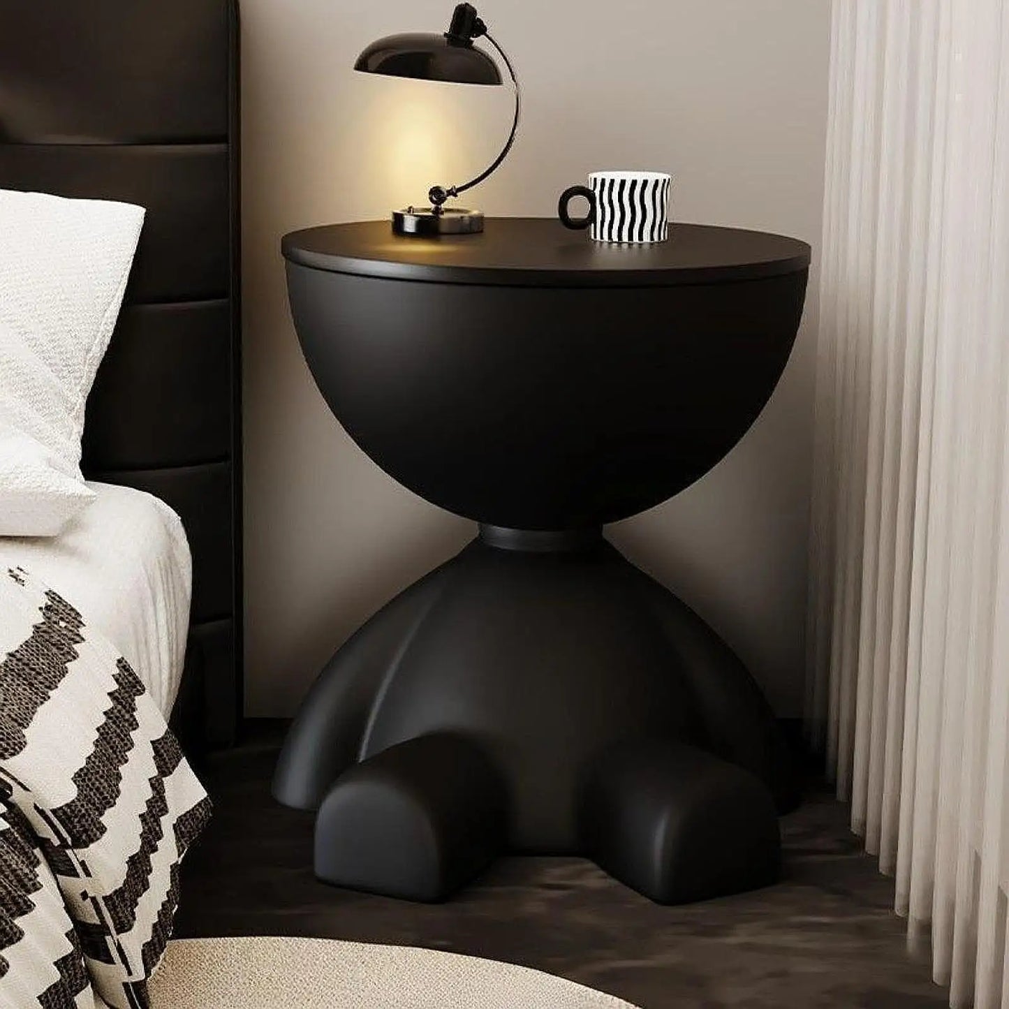 Light Luxury Cartoon Sofa Coffee Table Edge Table Creative Flat Head Small Household Plastic Coffee Table Furniture Side Table