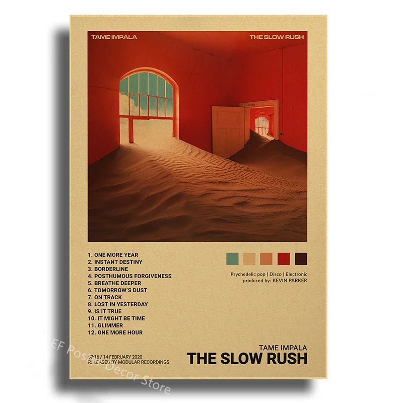 Singer Album Cover Poster Music Prints Custom Album Posters Hip Hop Vintage Room Home Decor Retro Kraft Paper Art Wall Painting