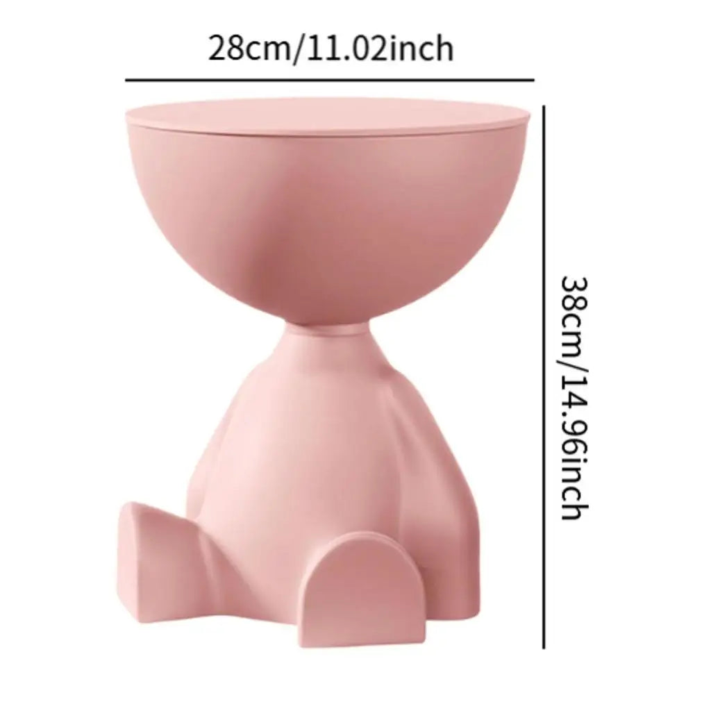 Light Luxury Cartoon Sofa Coffee Table Edge Table Creative Flat Head Small Household Plastic Coffee Table Furniture Side Table
