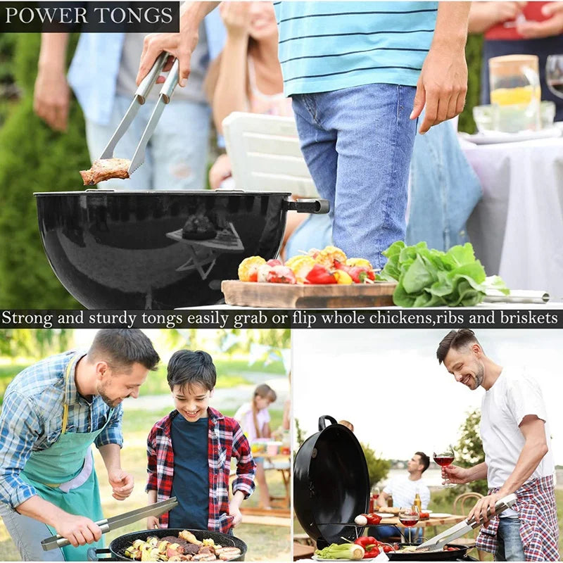 ABRW-29PCS Stainless Steel Grill Tool Set, Grilling Accessories Aluminum Case For Outdoor, Camping Silver