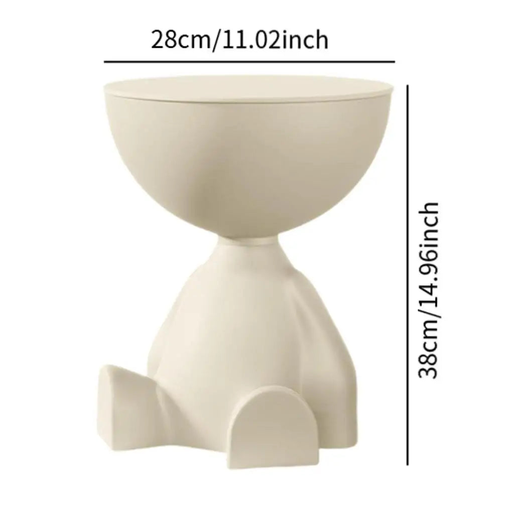 Light Luxury Cartoon Sofa Coffee Table Edge Table Creative Flat Head Small Household Plastic Coffee Table Furniture Side Table