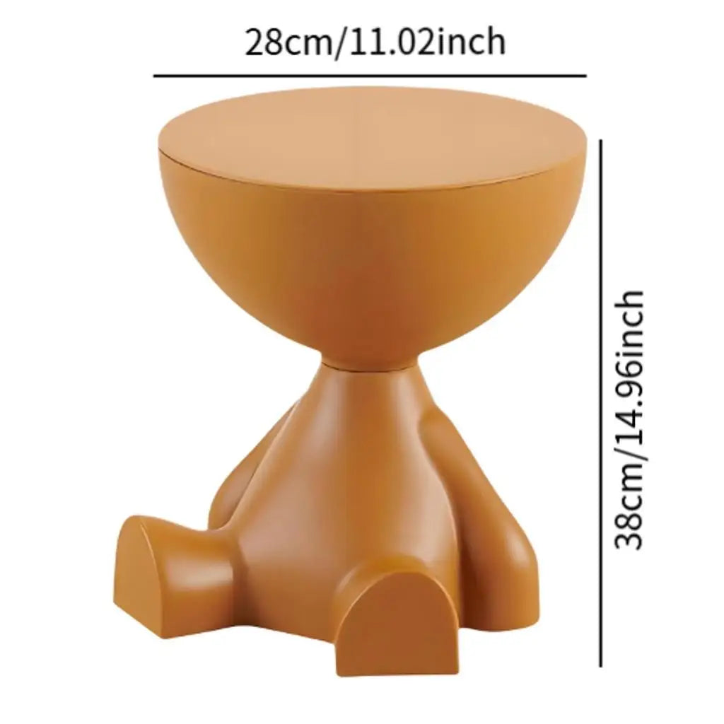 Light Luxury Cartoon Sofa Coffee Table Edge Table Creative Flat Head Small Household Plastic Coffee Table Furniture Side Table