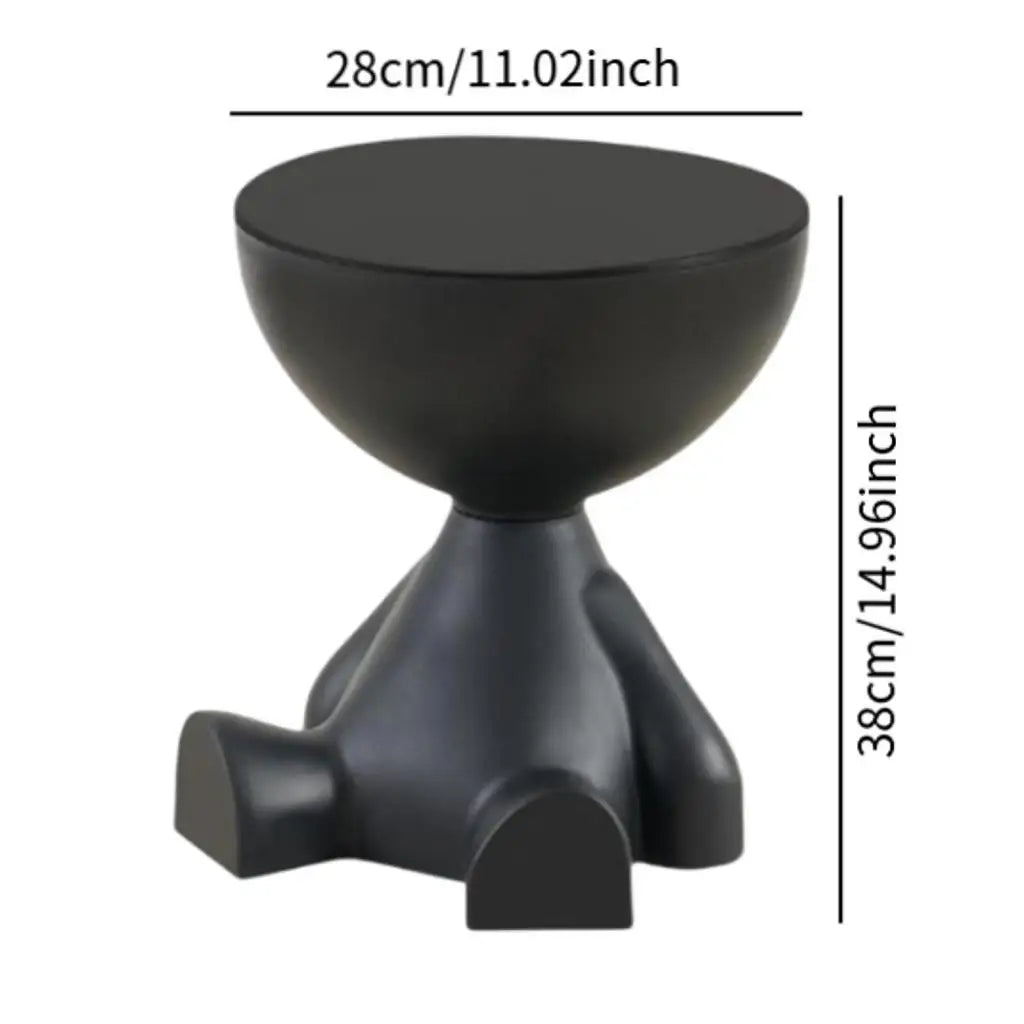 Light Luxury Cartoon Sofa Coffee Table Edge Table Creative Flat Head Small Household Plastic Coffee Table Furniture Side Table