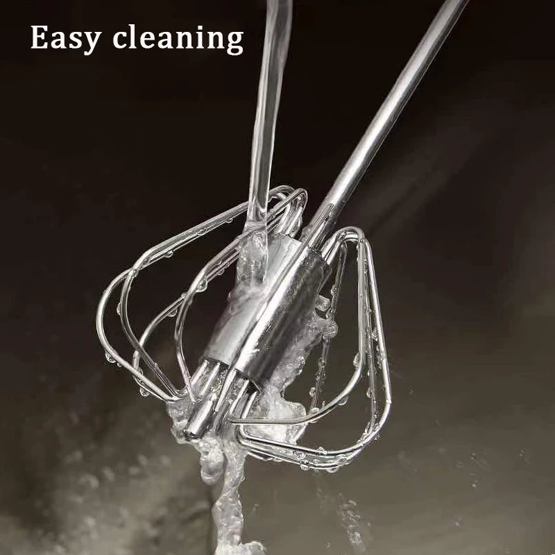 Semi-automatic Egg Beater Egg Whisk Manual Hand Mixer Self Turning Cream Utensils Whisk Manual Mixer Useful Kitchen Gadgets