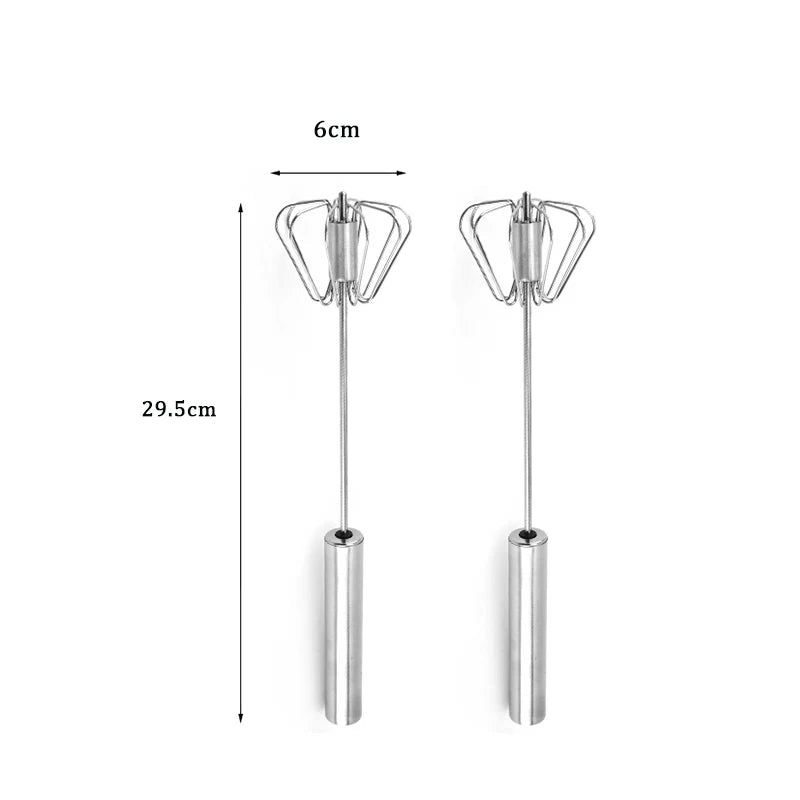 Semi-automatic Egg Beater Egg Whisk Manual Hand Mixer Self Turning Cream Utensils Whisk Manual Mixer Useful Kitchen Gadgets