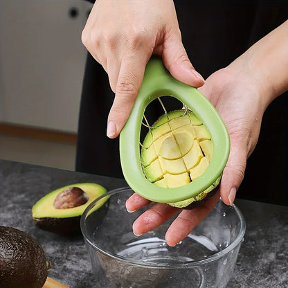 1pc-Stainless Steel Avocado Slicer and Pitter - Multifunctional Avocado Cutter Tool for Easy Slicing and Coring ﻿