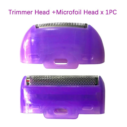 Replaceable Stainless Steel Painless Shaver Trimmer And Microfoil Cutter Head For Touch-Start Lady Electric Hair Trimmer Shaver