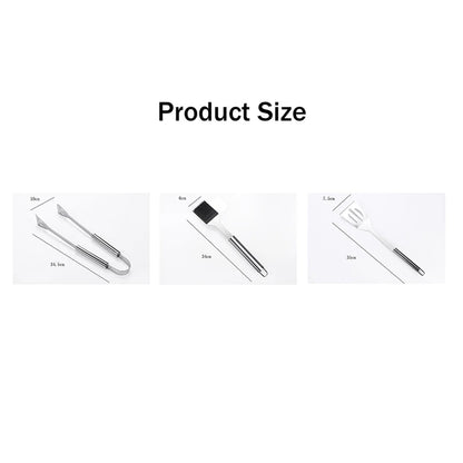 ABRW-29PCS Stainless Steel Grill Tool Set, Grilling Accessories Aluminum Case For Outdoor, Camping Silver