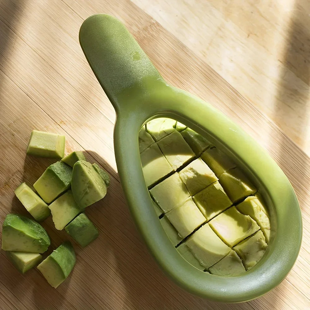 1pc-Stainless Steel Avocado Slicer and Pitter - Multifunctional Avocado Cutter Tool for Easy Slicing and Coring ﻿