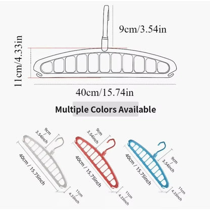 New Clothes Hanger Closet Organizer Space Saving Hanger Multi-port Clothing Rack Plastic Scarf Storage hangers for clothes