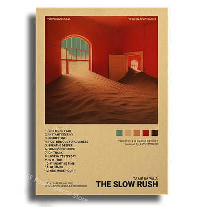 Singer Album Cover Poster Music Prints Custom Album Posters Hip Hop Vintage Room Home Decor Retro Kraft Paper Art Wall Painting