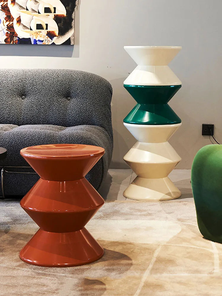 Round Plastic Coffee Table,Nordic Home Furniture,Living Room Sofa Side Tables,Hallway Shoes Stool,Balcony Small Desk,Nightstands