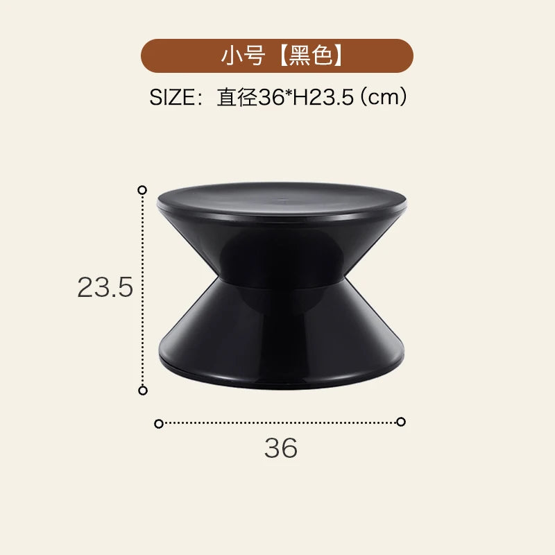 Round Plastic Coffee Table,Nordic Home Furniture,Living Room Sofa Side Tables,Hallway Shoes Stool,Balcony Small Desk,Nightstands