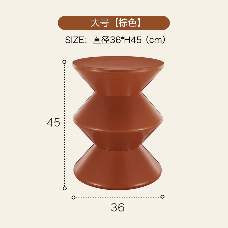 Round Plastic Coffee Table,Nordic Home Furniture,Living Room Sofa Side Tables,Hallway Shoes Stool,Balcony Small Desk,Nightstands