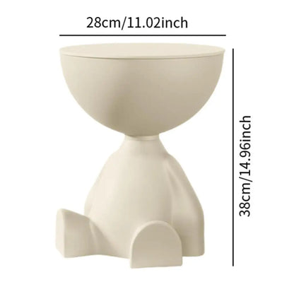 Light Luxury Cartoon Sofa Coffee Table Edge Table Creative Flat Head  Small Household Plastic Coffee Table Furniture Side Table