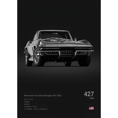 Sports Black Car P-Porsc-Che 918 GT3-RS-911 Poster Sticky Wall Art Printing Waterproof Home Living Bed Room Bar Aesthetic Decor