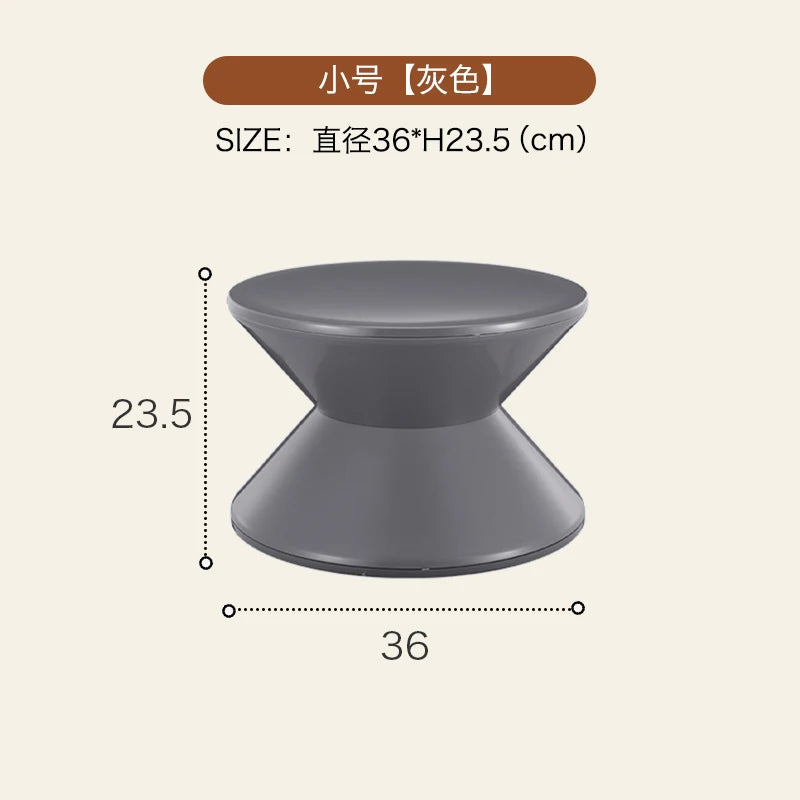 Round Plastic Coffee Table,Nordic Home Furniture,Living Room Sofa Side Tables,Hallway Shoes Stool,Balcony Small Desk,Nightstands