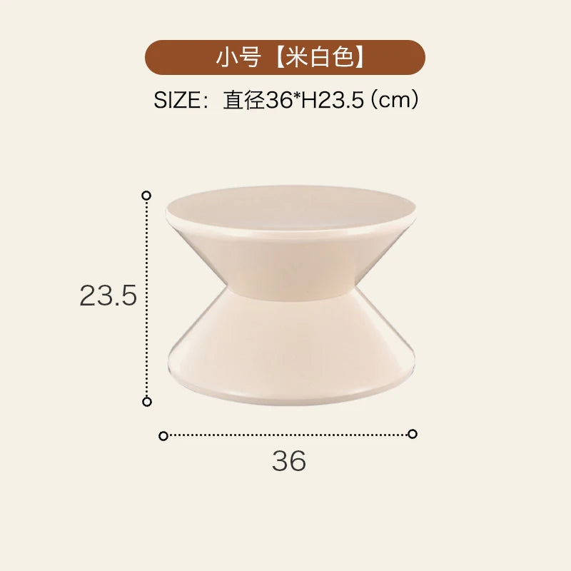 Round Plastic Coffee Table,Nordic Home Furniture,Living Room Sofa Side Tables,Hallway Shoes Stool,Balcony Small Desk,Nightstands