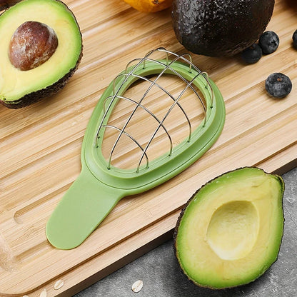 1pc-Stainless Steel Avocado Slicer and Pitter - Multifunctional Avocado Cutter Tool for Easy Slicing and Coring ﻿