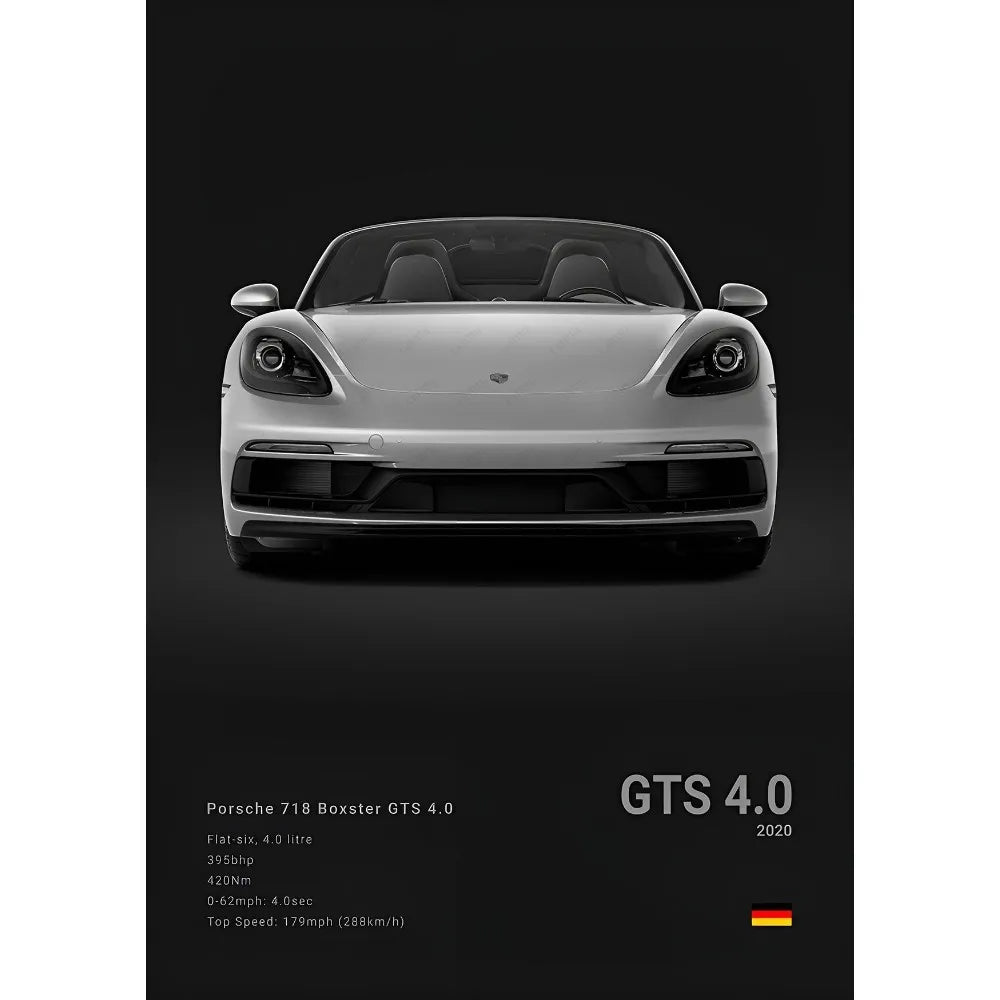 Sports Black Car P-Porsc-Che 918 GT3-RS-911 Poster Sticky Wall Art Printing Waterproof Home Living Bed Room Bar Aesthetic Decor