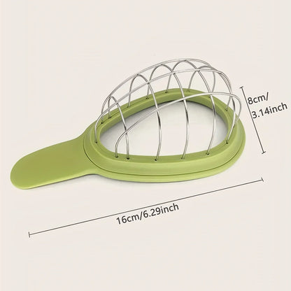 1pc-Stainless Steel Avocado Slicer and Pitter - Multifunctional Avocado Cutter Tool for Easy Slicing and Coring ﻿