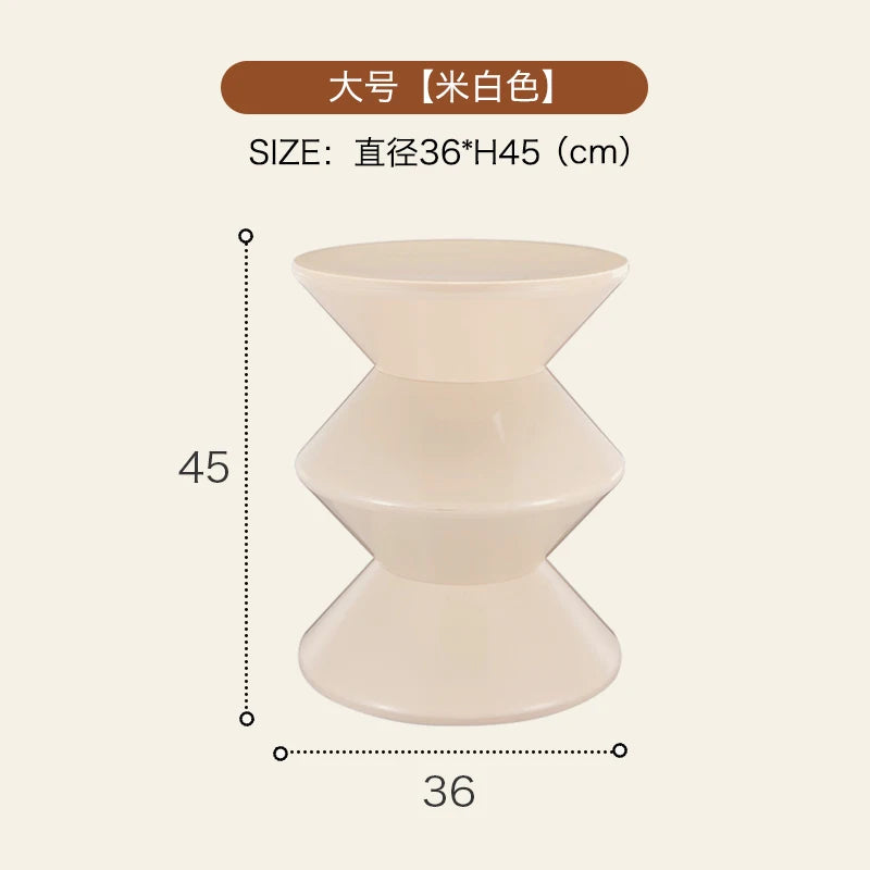 Round Plastic Coffee Table,Nordic Home Furniture,Living Room Sofa Side Tables,Hallway Shoes Stool,Balcony Small Desk,Nightstands