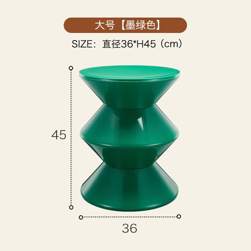 Round Plastic Coffee Table,Nordic Home Furniture,Living Room Sofa Side Tables,Hallway Shoes Stool,Balcony Small Desk,Nightstands